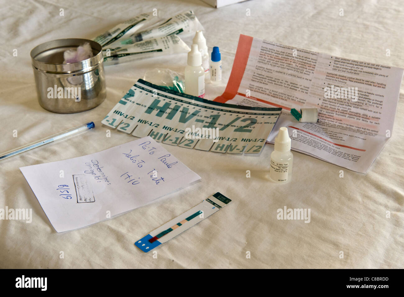 Hiv test kit hires stock photography and images Alamy