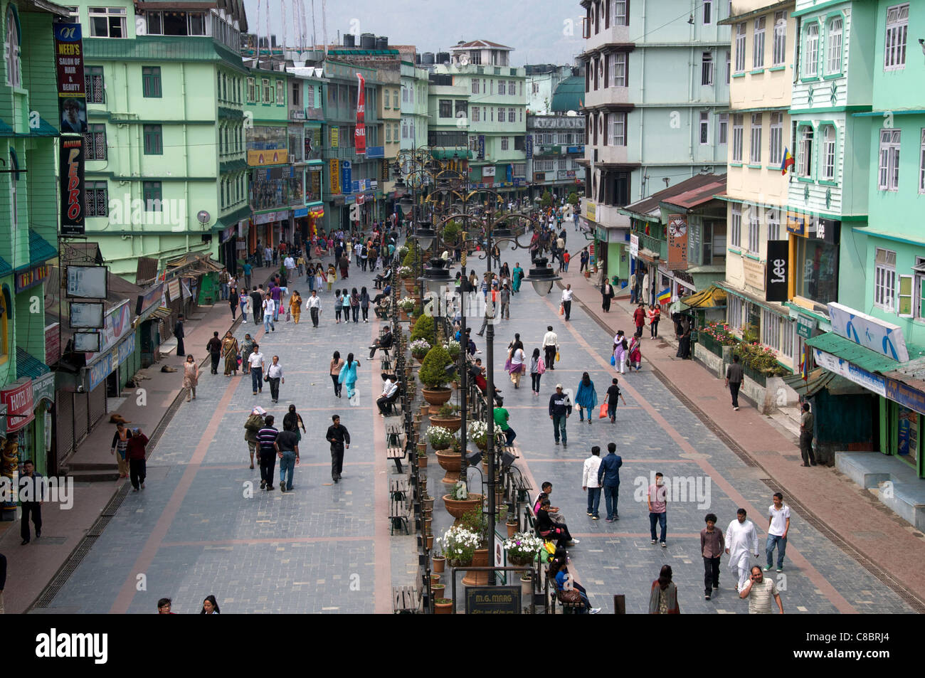MG Marg Gangtok Sikkim India Stock Photo 39597996 Alamy