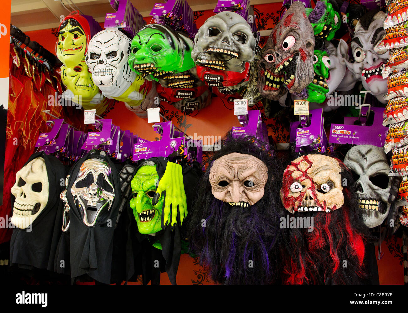 Halloween masks hi-res stock photography and images - Alamy