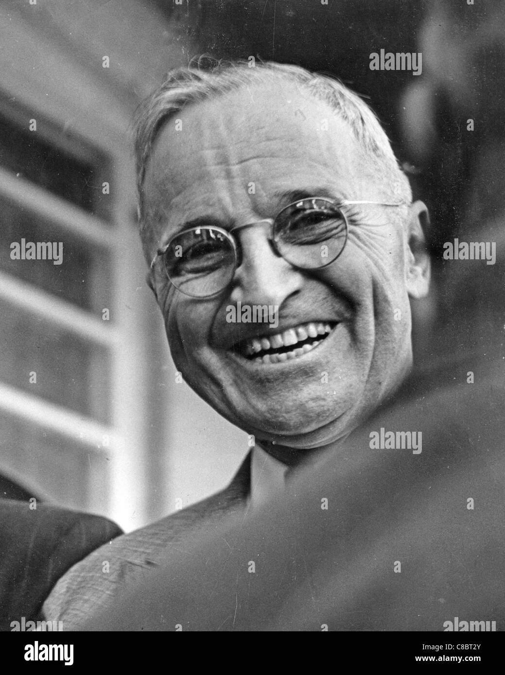 HARRY S. TRUMAN (1884-1972) 33rd President of the USA in his hometown of Lamar, Missouri, during the 1944 presidential campaign Stock Photo