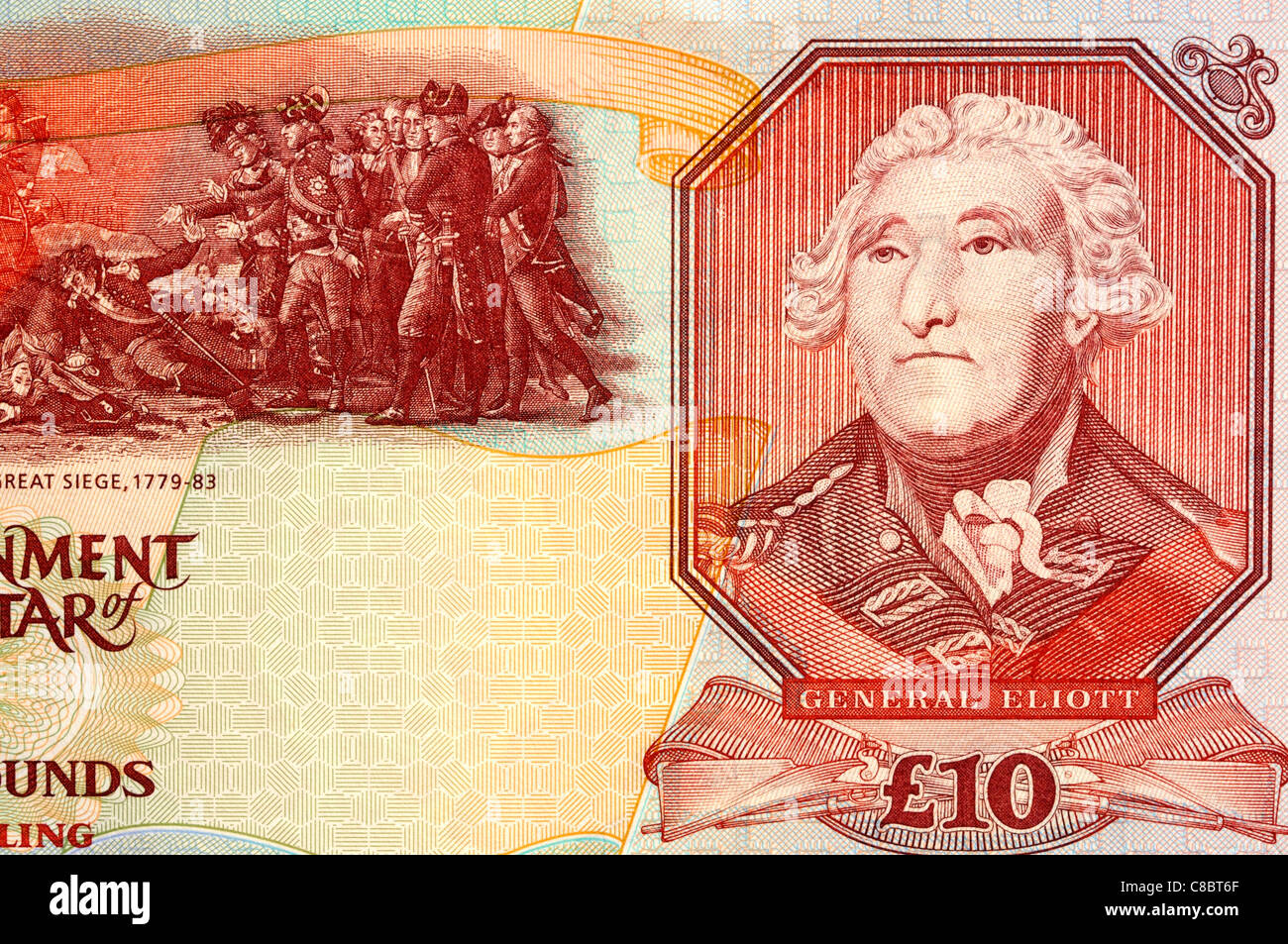 Gibraltar 10 Ten Pound Bank Note Stock Photo Alamy   Gibraltar 10 Ten Pound Bank Note C8BT6F 