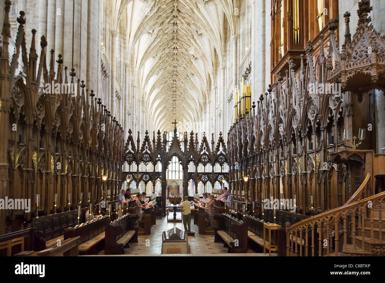 The Choir In Winchester Cathedral Winchester Hampshire England Uk Stock Photo Alamy