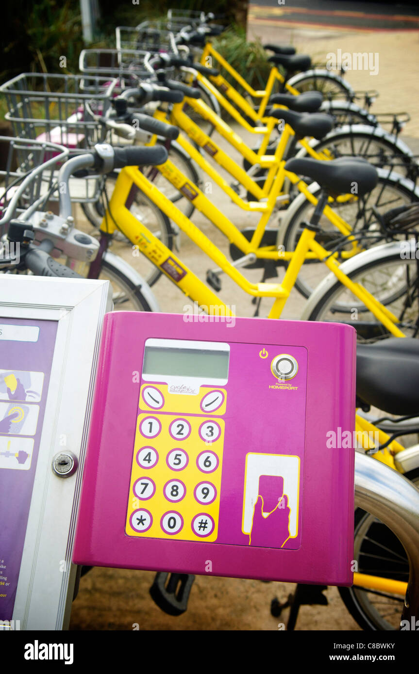 Bike hire scheme operating in Blackpool,UK Stock Photo Alamy