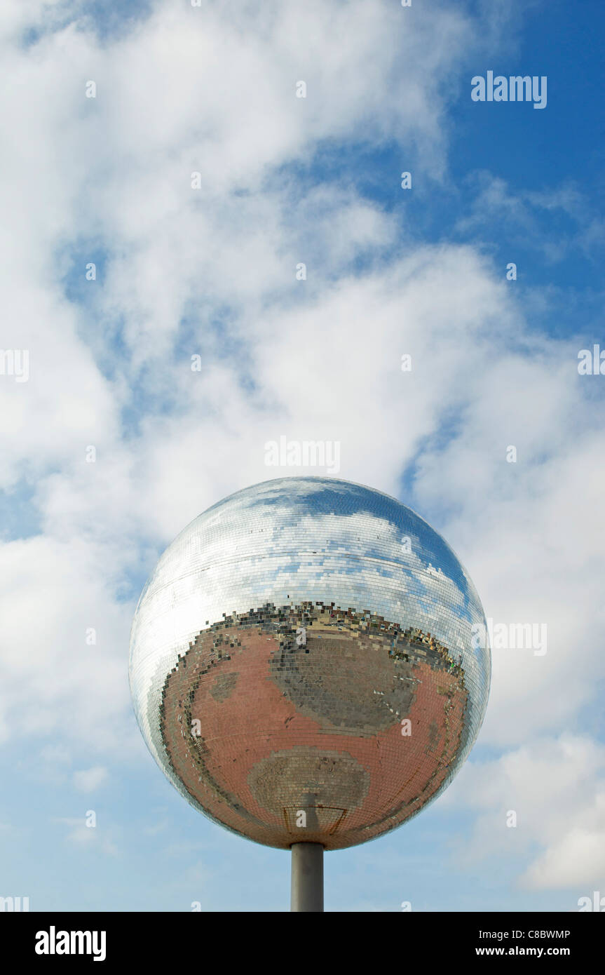 World's biggest mirror ball,Blackpool Stock Photo Alamy