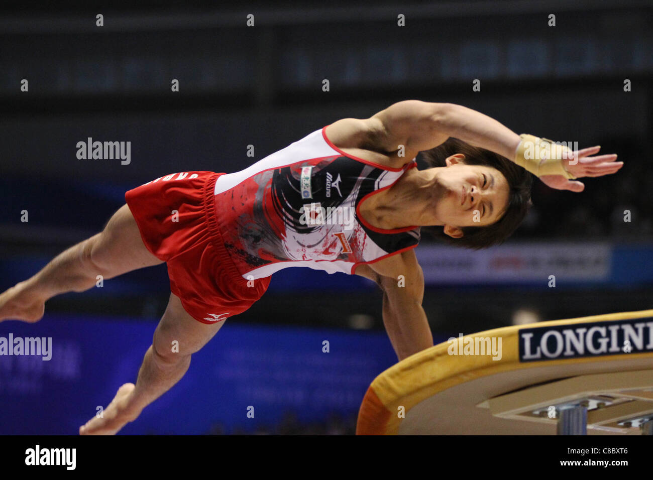 Yusuke Tanaka (JPN) performs during the 2011 World Artistic Gymnastics