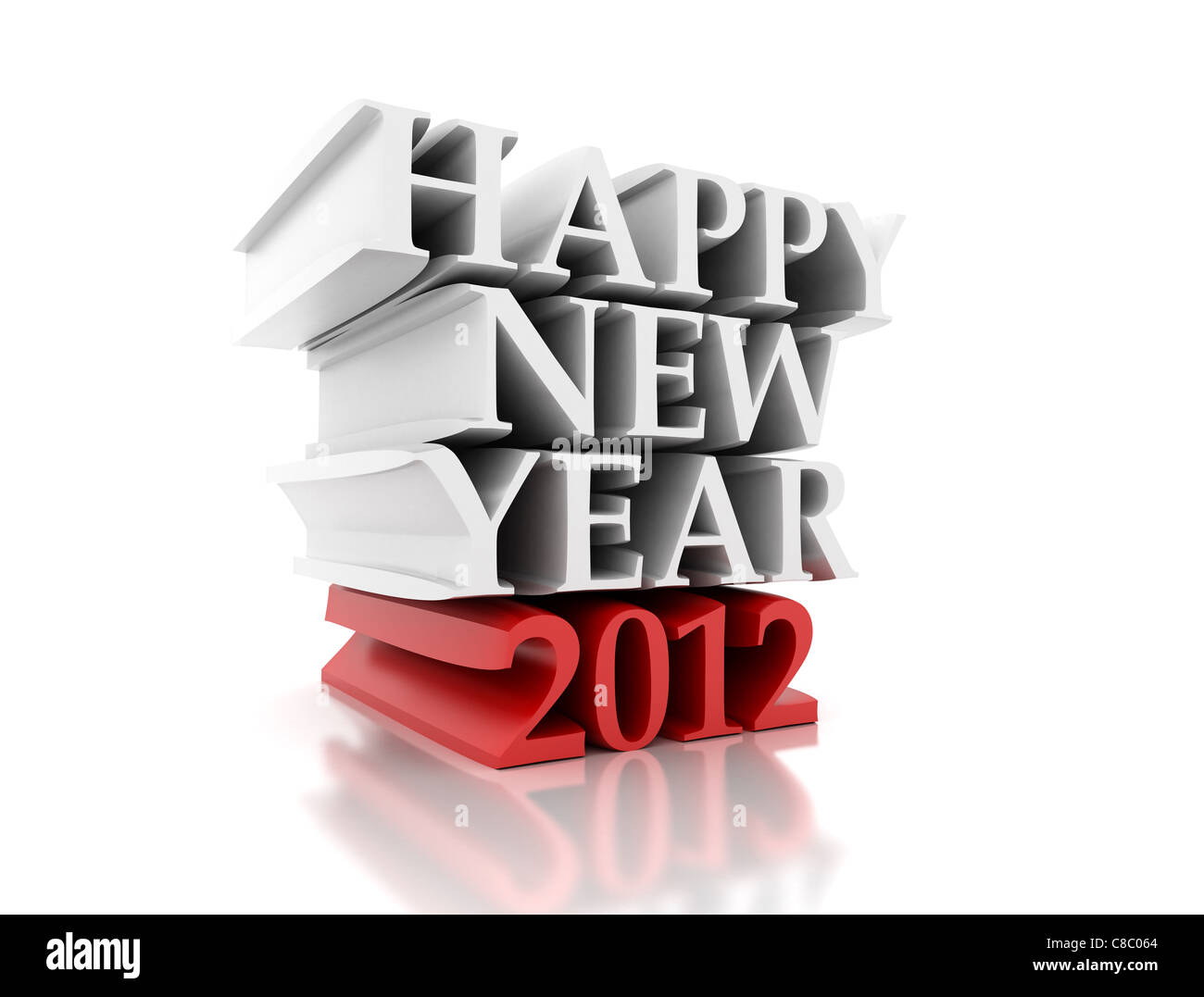 3d illustration year 2012 hi-res stock photography and images - Alamy