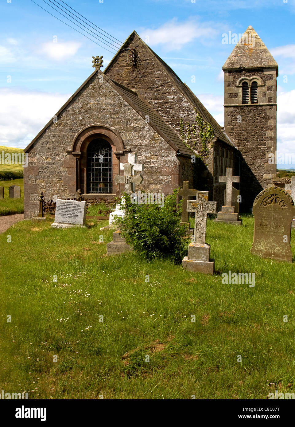 St Paul's Church, Branxton, Northumberland, England Stock Photo Alamy