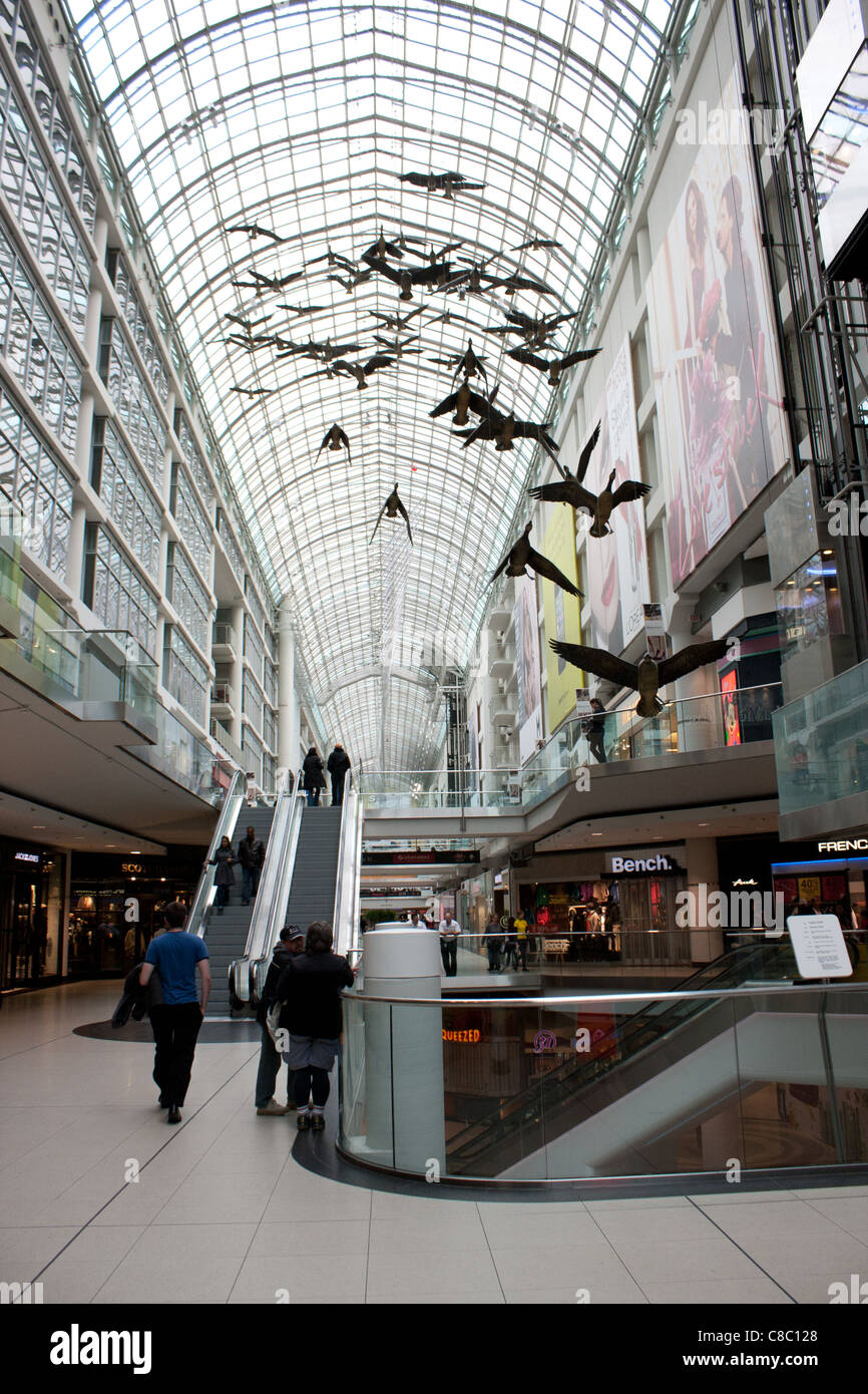 Toronto Eaton Centre shopping mall interior Stock Photo