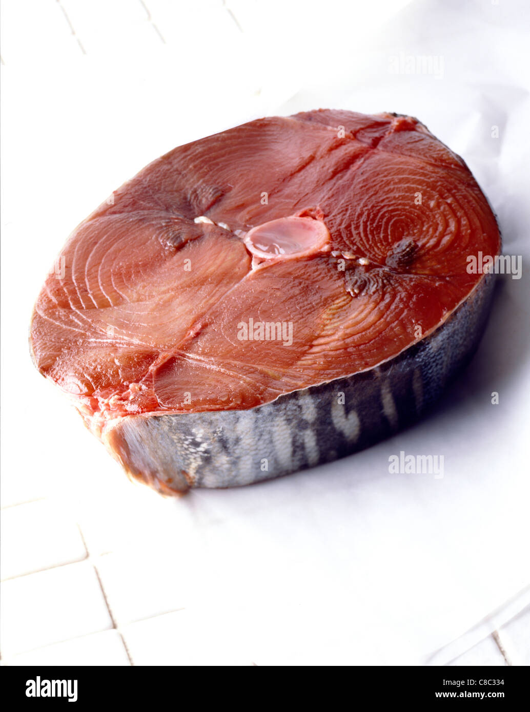 Raw tuna steak Stock Photo Alamy