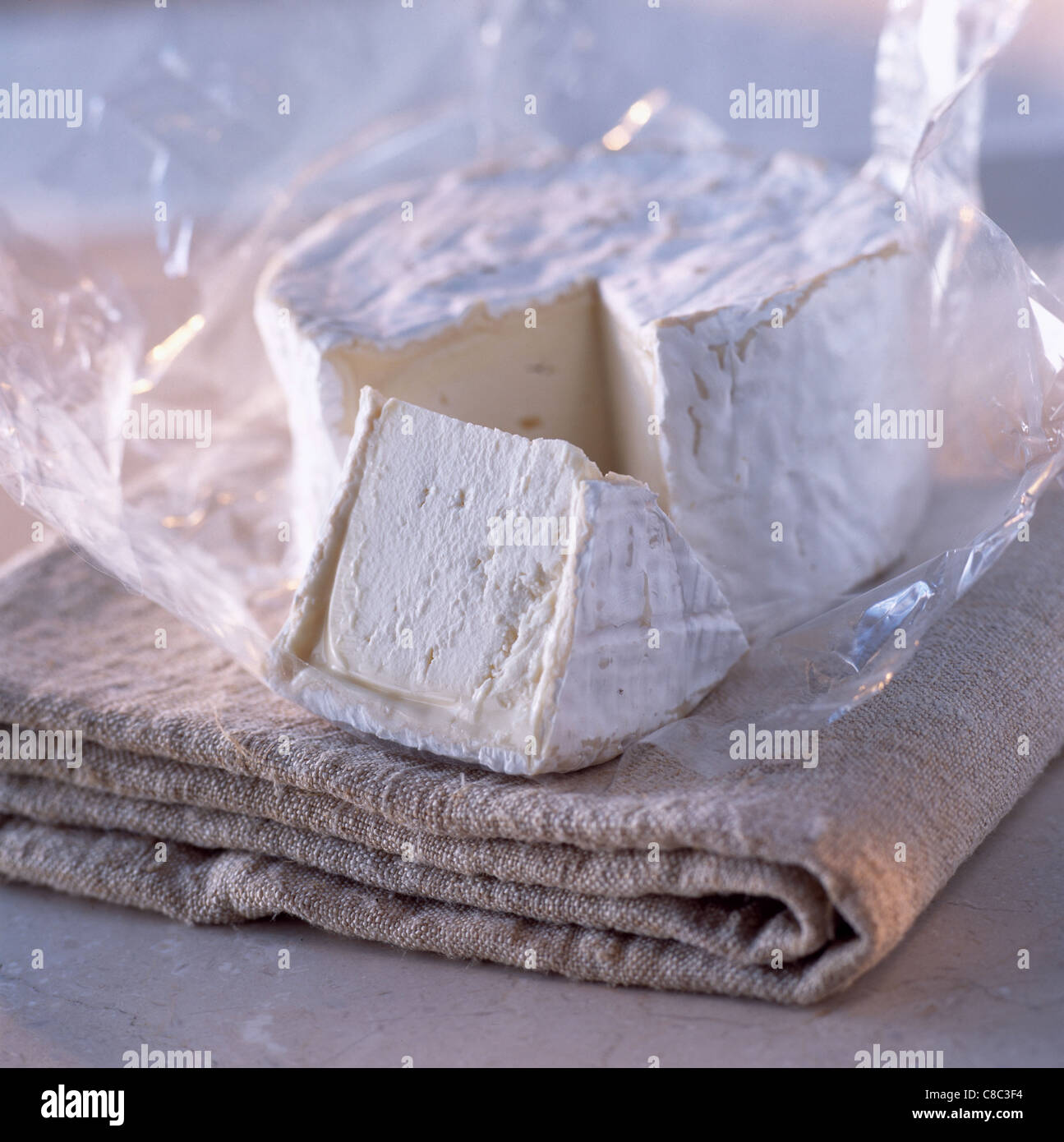 Chaource unpasteurized cheese Stock Photo Alamy