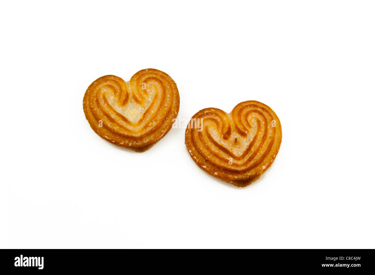 Heart Shaped Biscuits Stock Photo