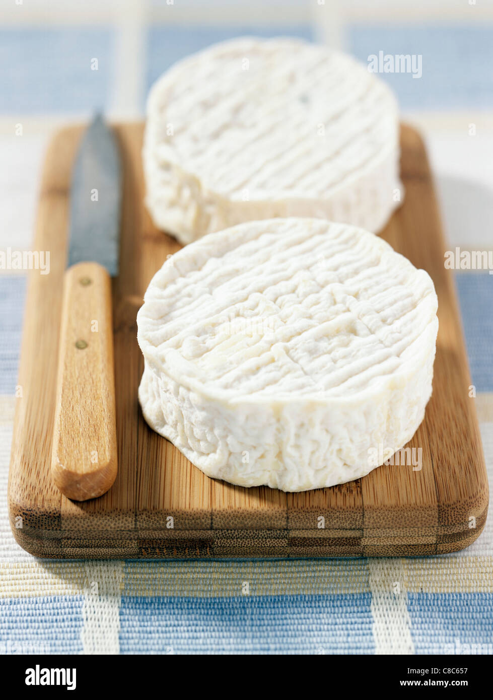Saint Félicien cheeses Stock Photo