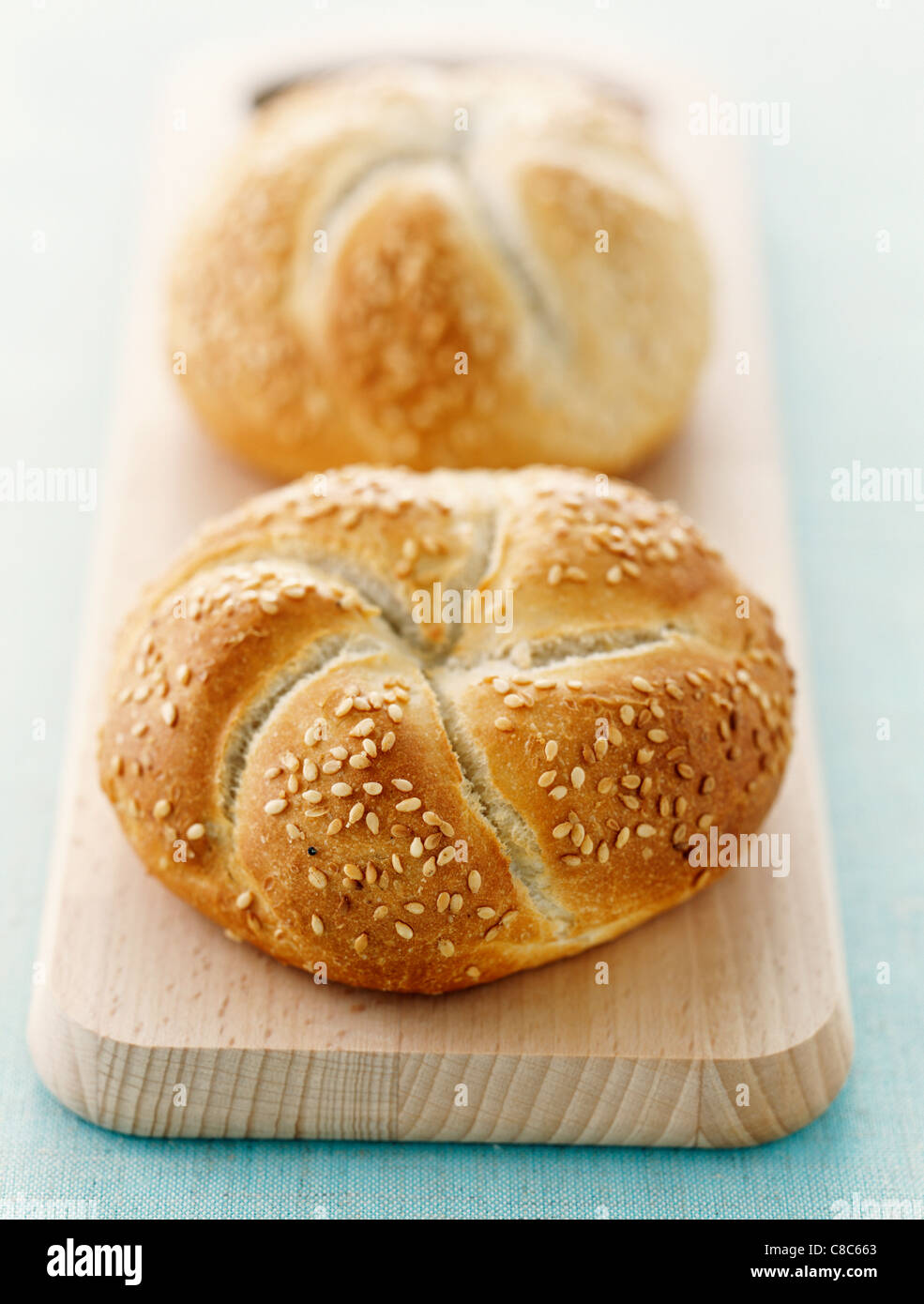 sesame seed rolls Stock Photo Alamy