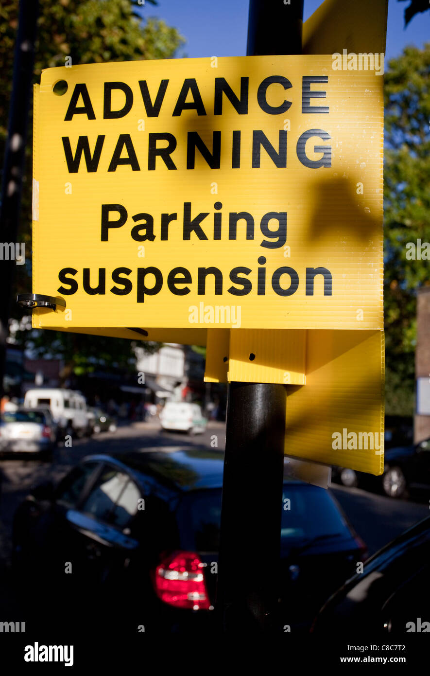 Warning parking suspension sign hires stock photography and images Alamy