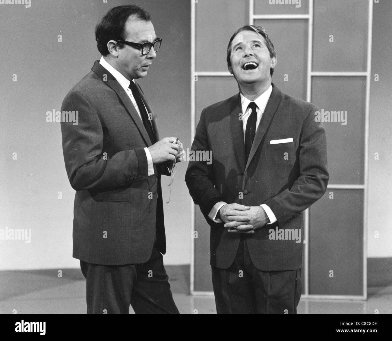 TWO OF A KIND  1961 ATV show with Eric Morecambe in glasses and Ernie Wise Stock Photo