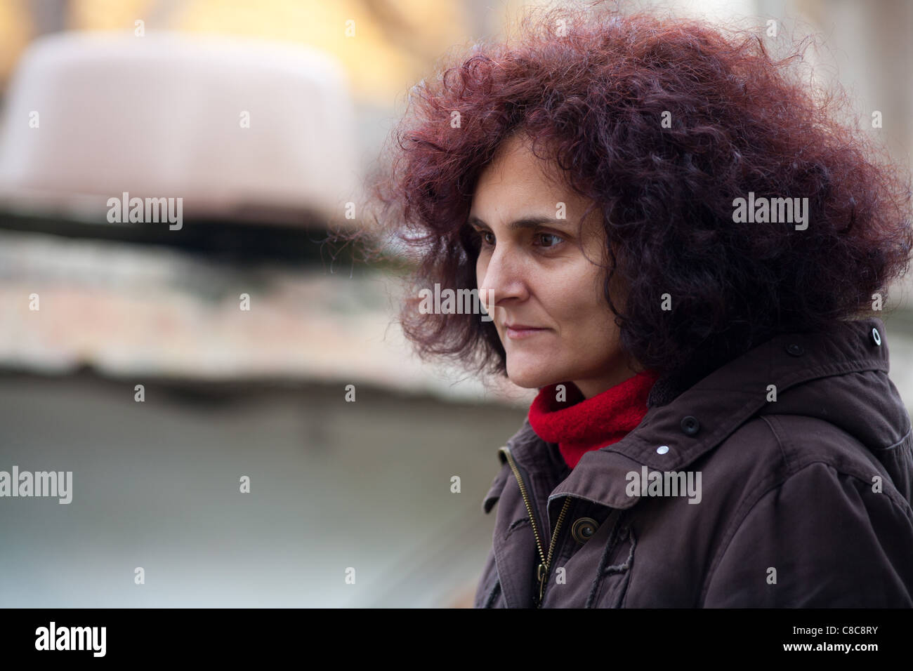 Candid portrait curly redhead woman hi-res stock photography and images ...