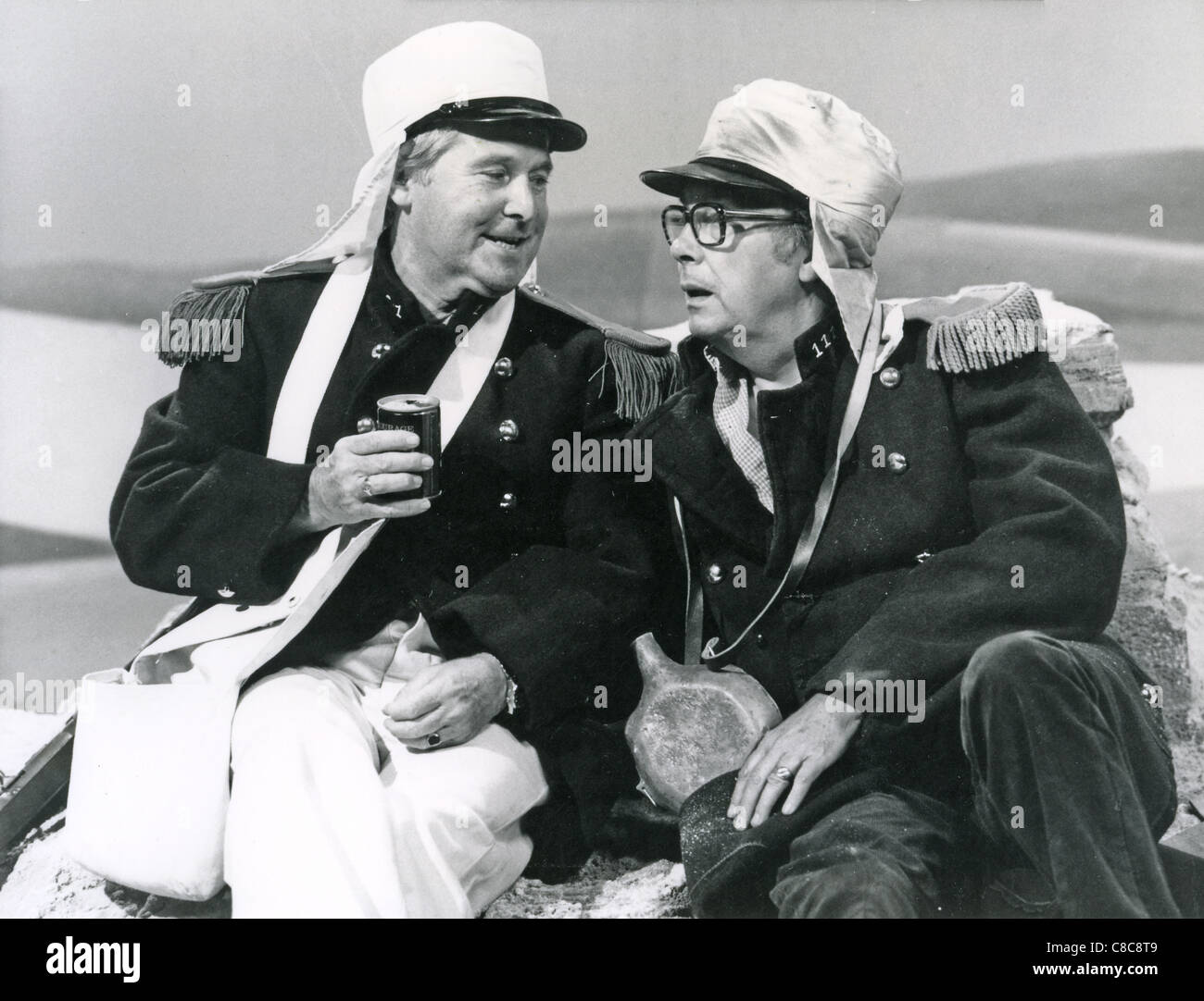 THE MORECAMBE AND WISE SHOW on Thames TV in May 1982 with Ernie Wise at left and Eric Morecambe Stock Photo
