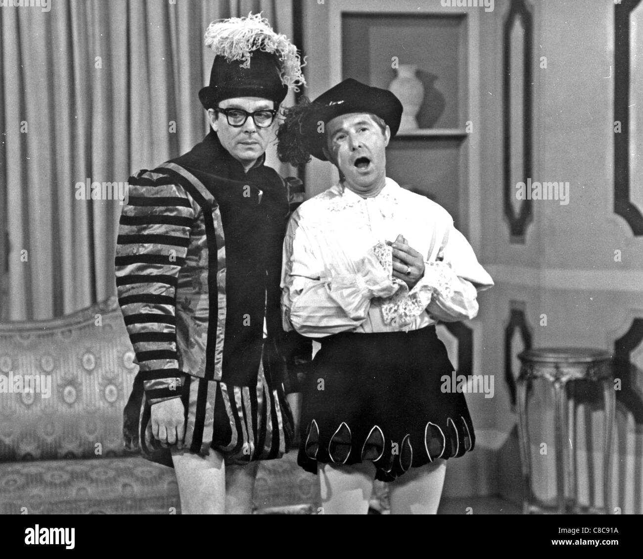 PICCADILLY PALACE ITC TV show in 1962 with Eric Morecambe at left and Ernie Wise Stock Photo