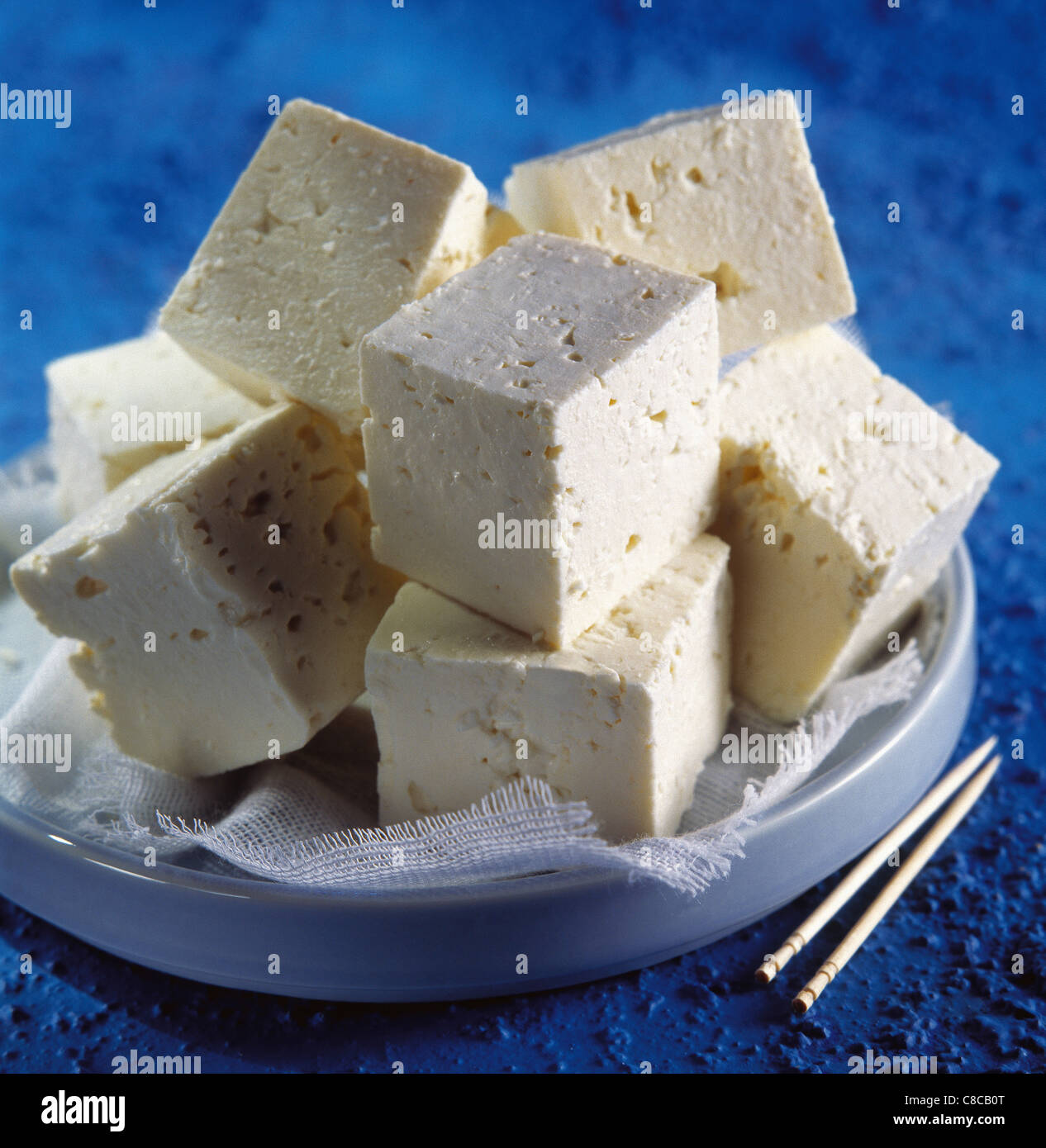 Cubes of Feta cheese Stock Photo Alamy