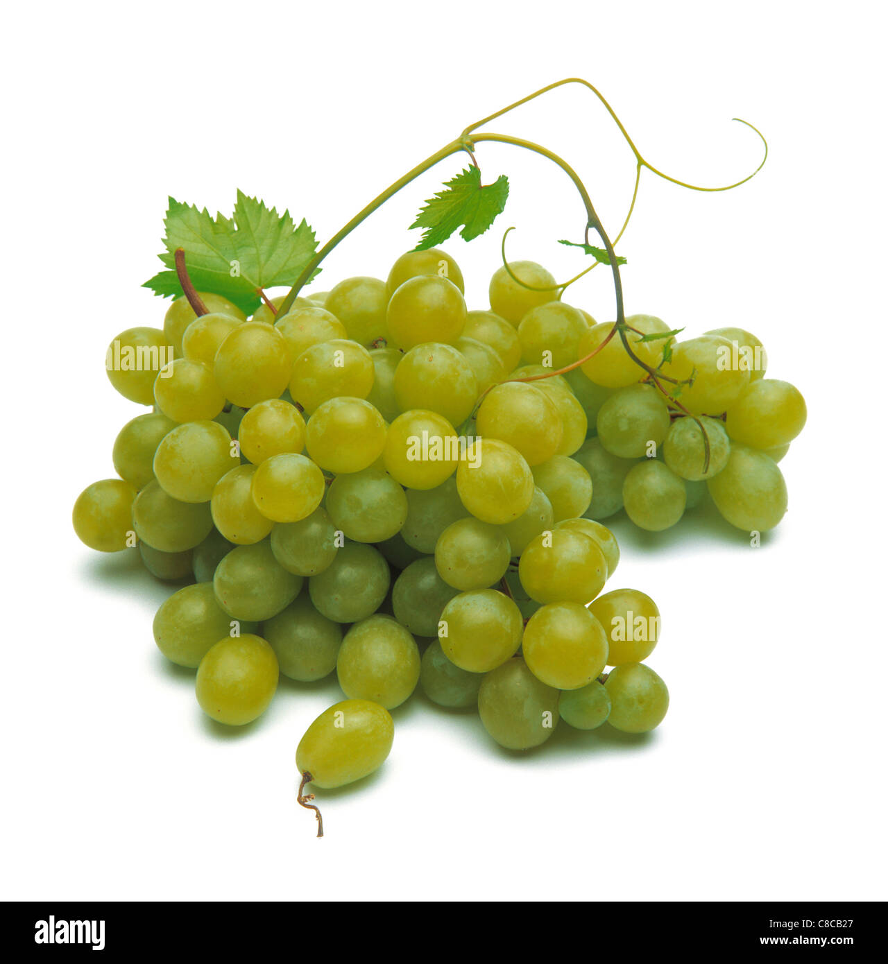 Bunch of green grapes Stock Photo - Alamy