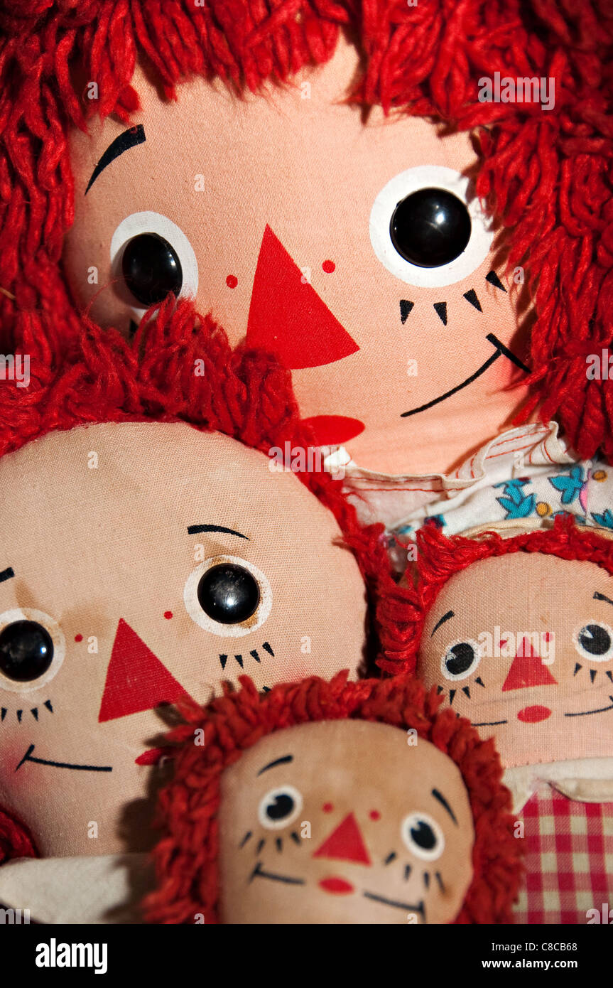 red haired doll with a triangle nose