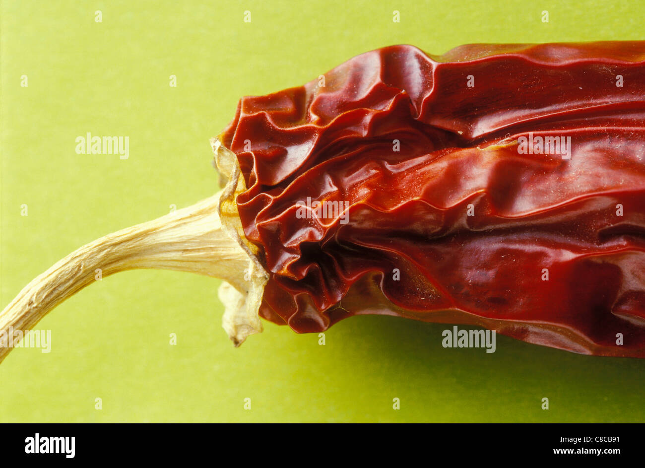 Dried red chilli pepper Stock Photo