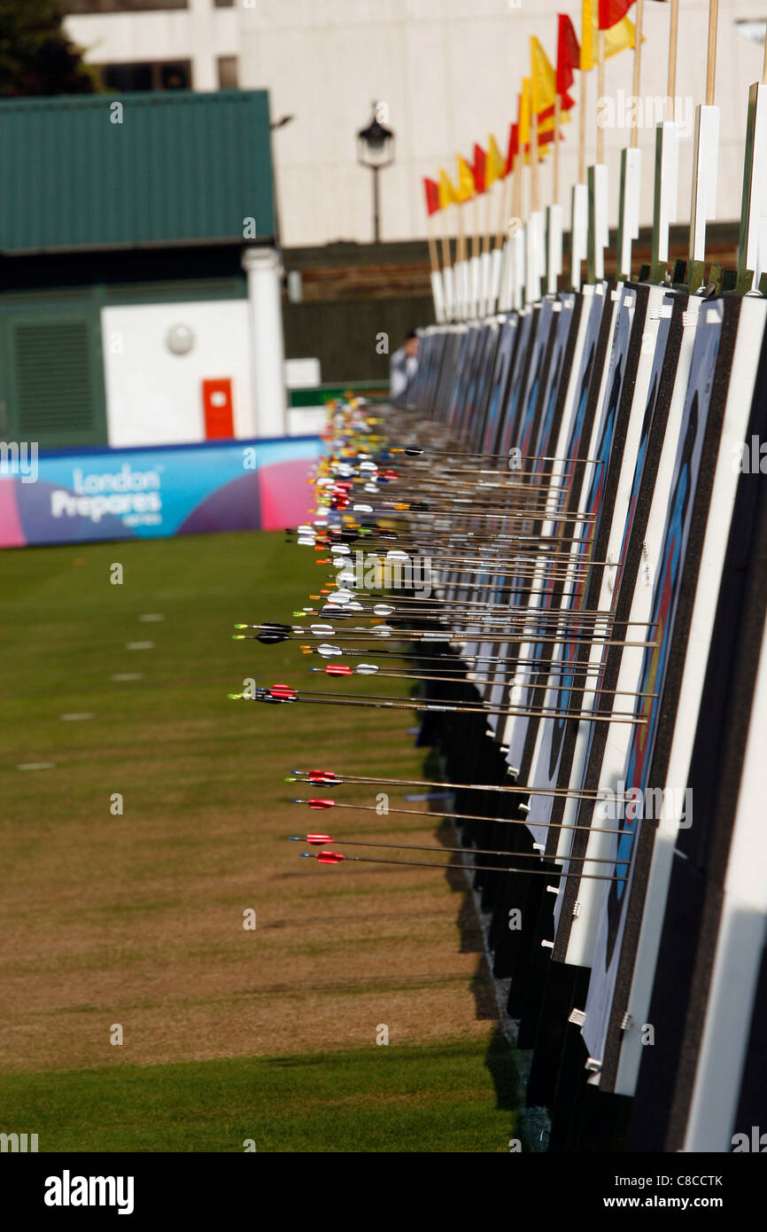 Archery competition in London UK Stock Photo Alamy