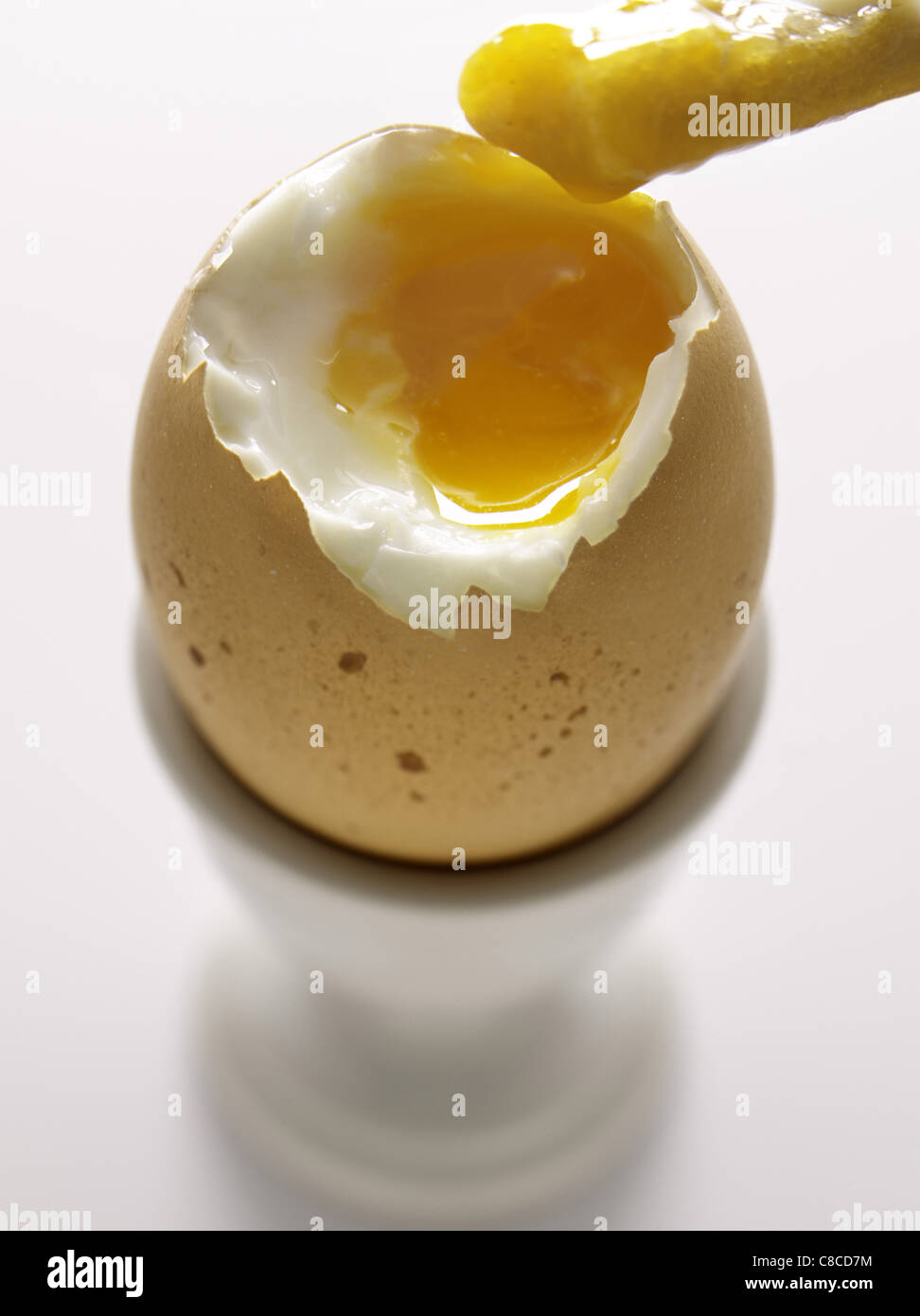 Softboiled egg and soldiers Stock Photo Alamy