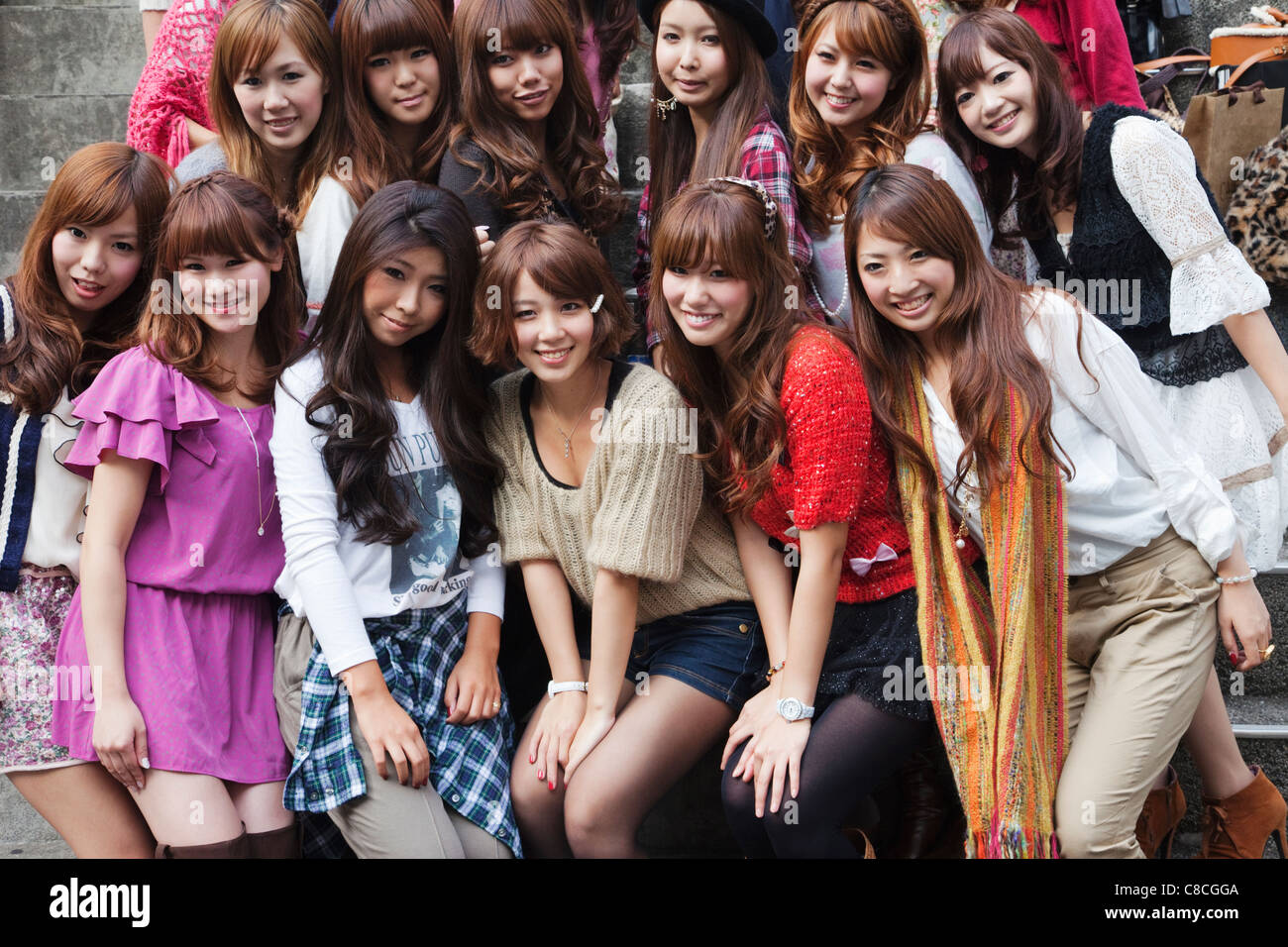 Japan Tokyo Harajuku Group Of Japanese Girls Stock Free Download Nude Photo Gallery