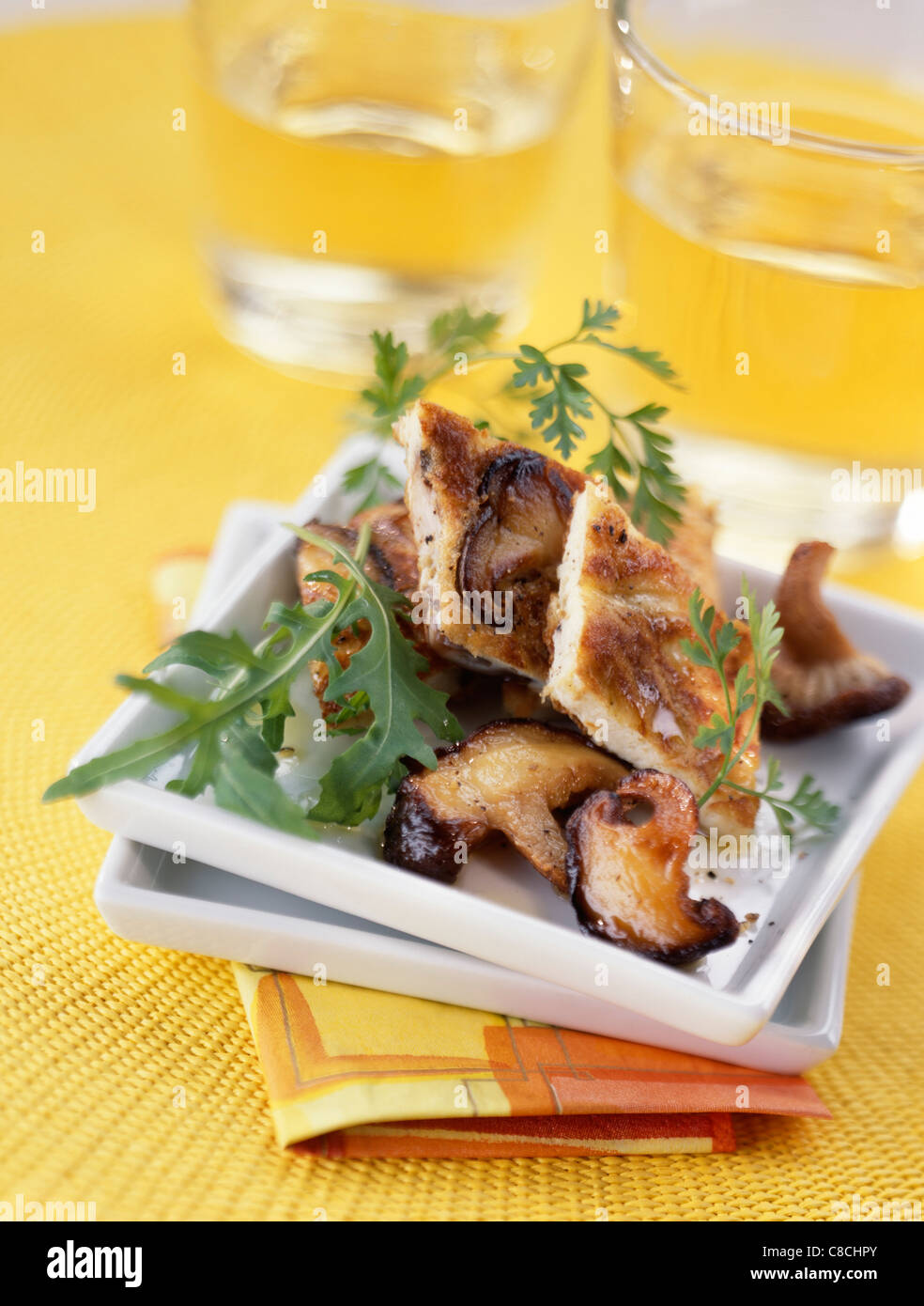 Shiitake omelette Tapas Stock Photo Alamy