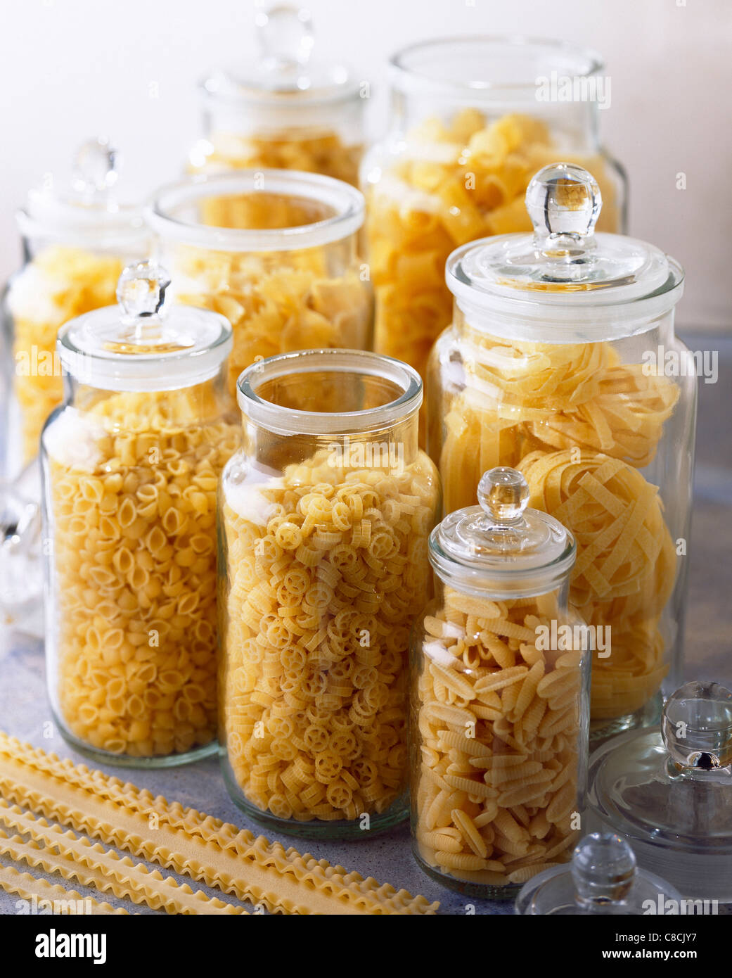 jars of pasta Stock Photo Alamy