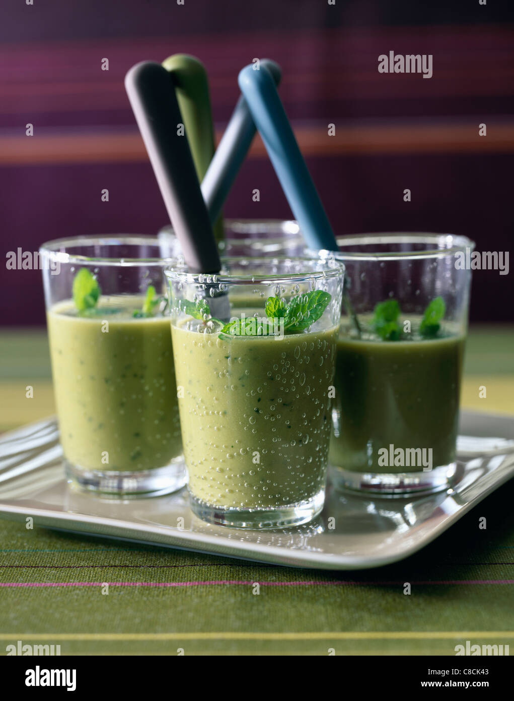 Broad bean soup Stock Photo Alamy