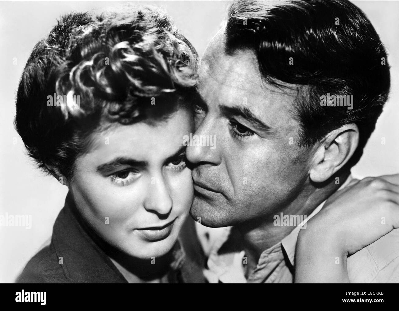 INGRID BERGMAN, GARY COOPER, FOR WHOM THE BELL TOLLS, 1943 Stock Photo ...