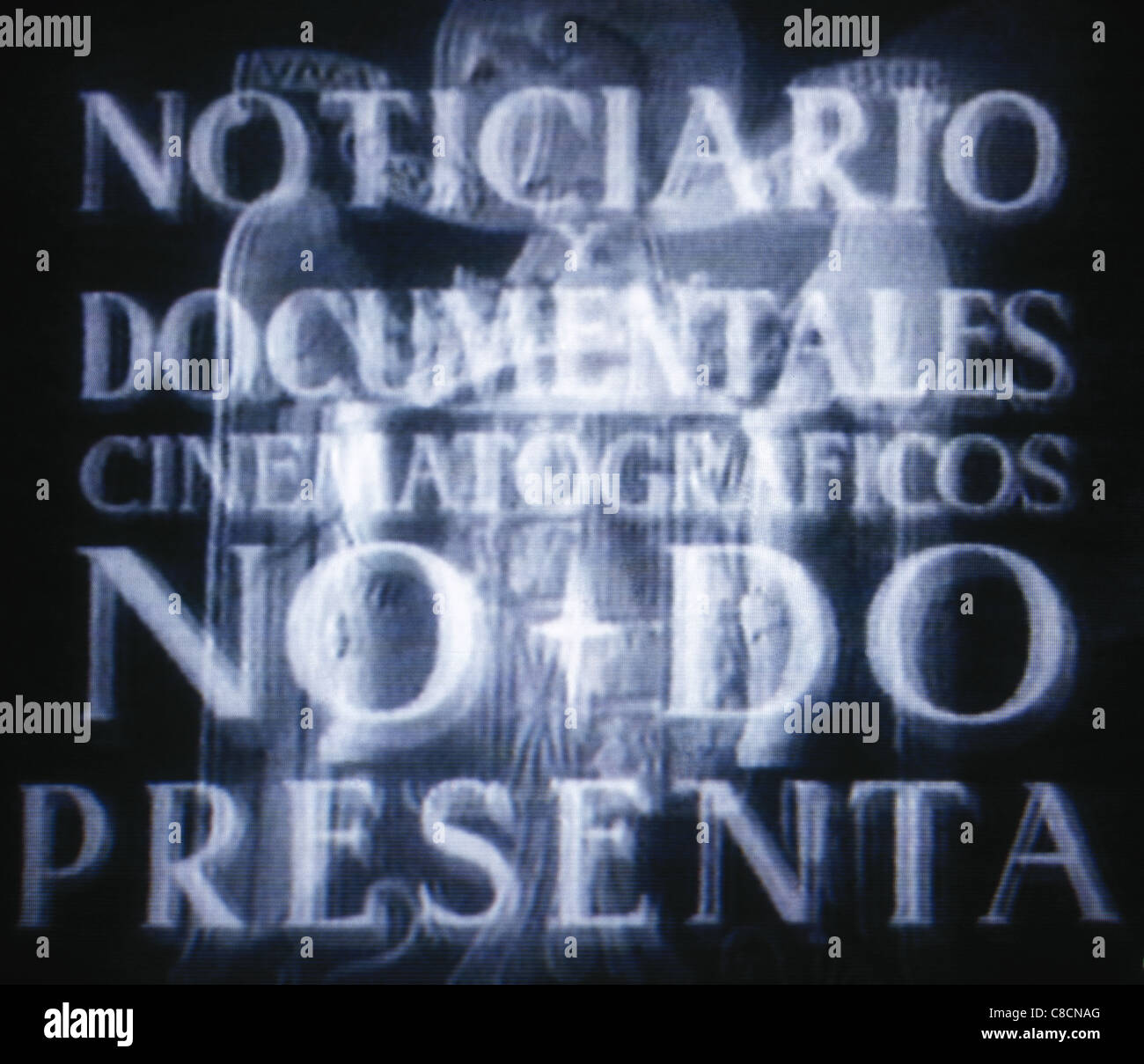 NO-DO. Franco Regime news and documentaries. Spain. Stock Photo