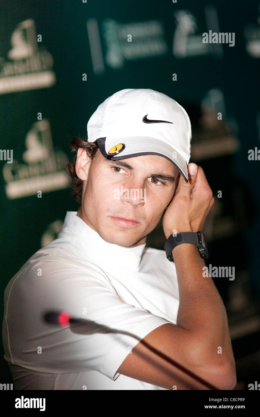 ProAm Golf Tournament - Rafa Nadal in the conference room Stock Photo