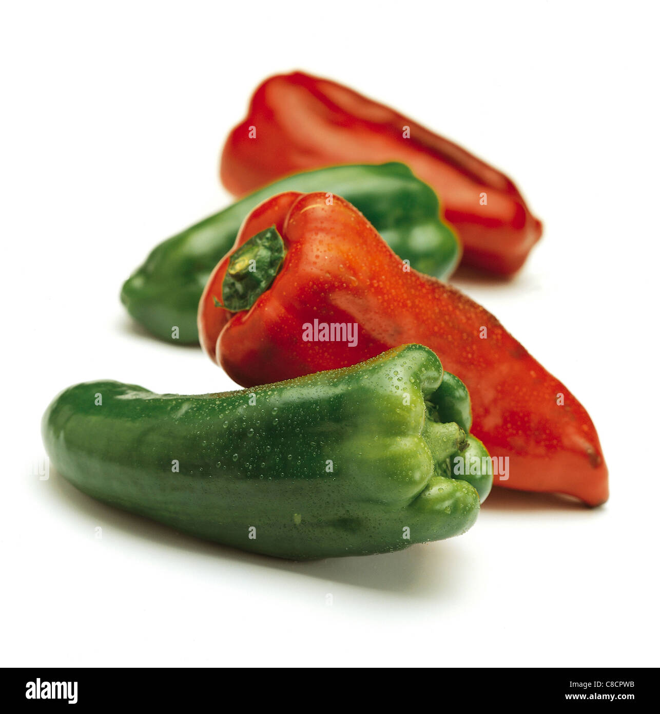 red and green peppers Stock Photo - Alamy