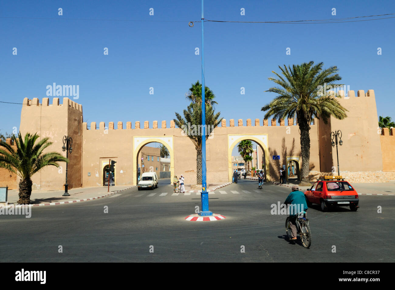 Bab Jdid ,Entrance to the Medina, Tiznit, Souss-Massa-Draa Region, Morocco Stock Photo