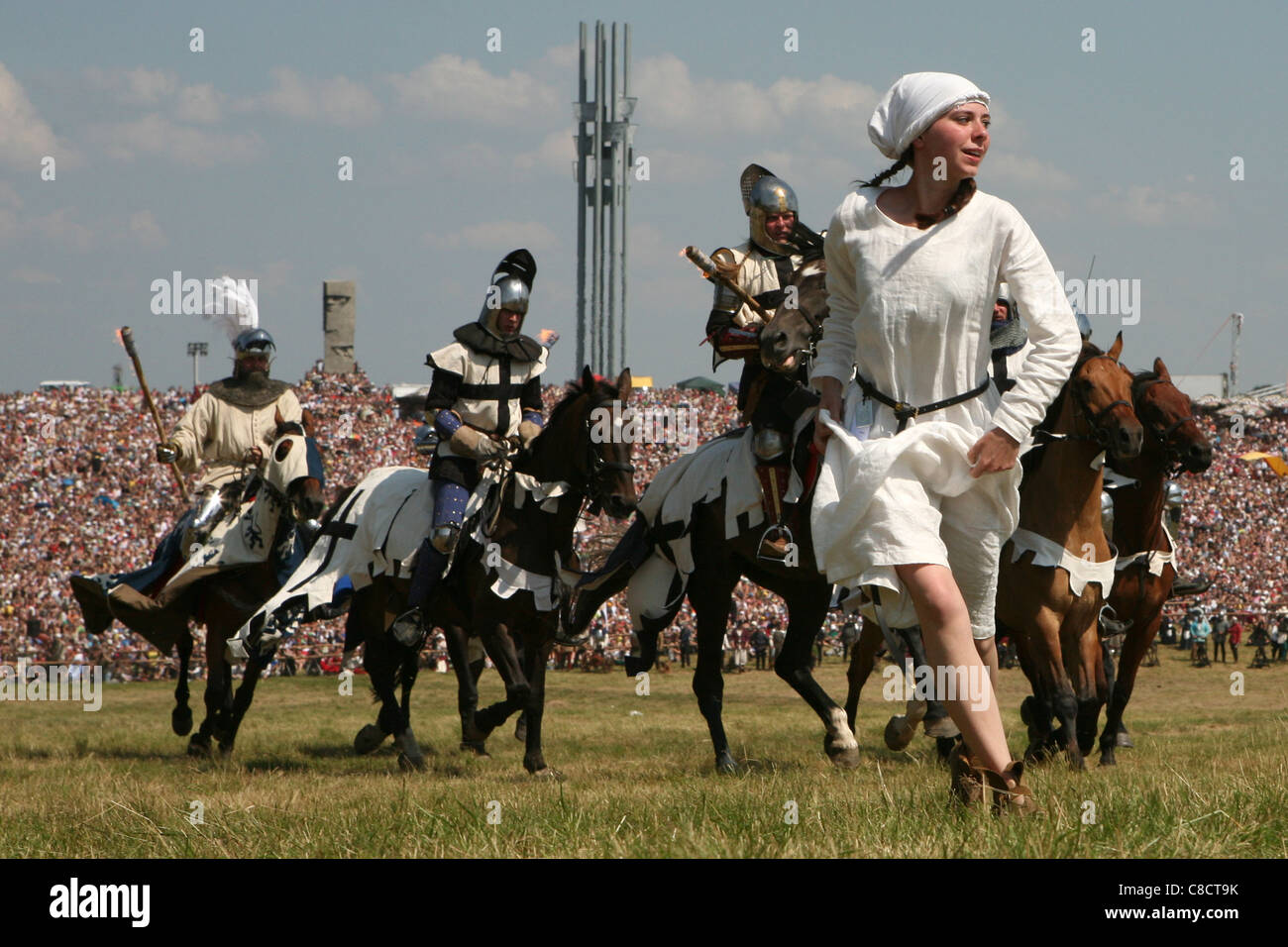 Re-enactment of the Battle of Grunwald (1410) in Northern Poland.