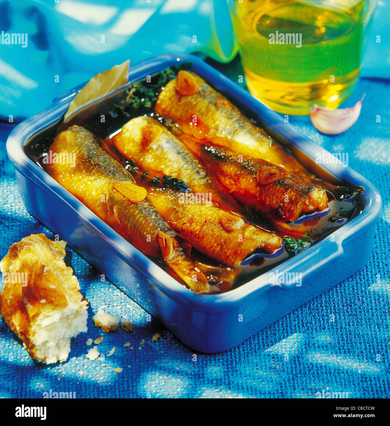 Sardine marinade Stock Photo