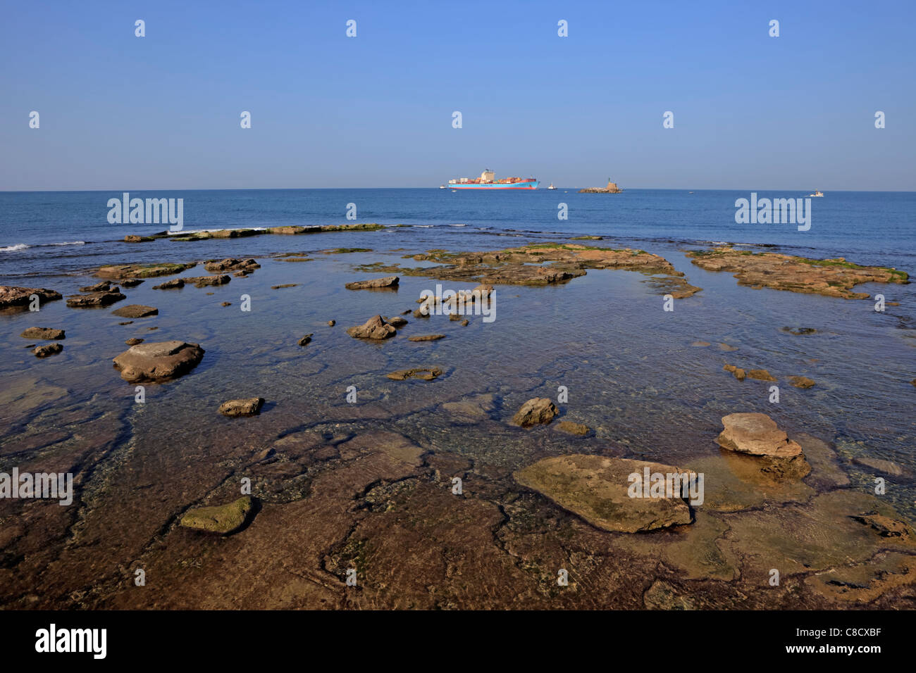 The archipelago of Livorno in the Mediterranean Stock Photo
