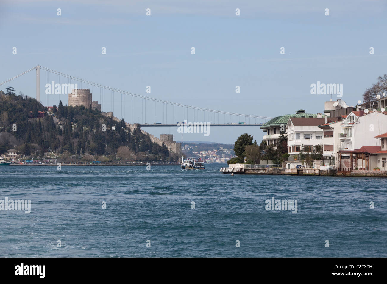 Bosphorus bridge - Istanbul, Turkey. Stock Photo