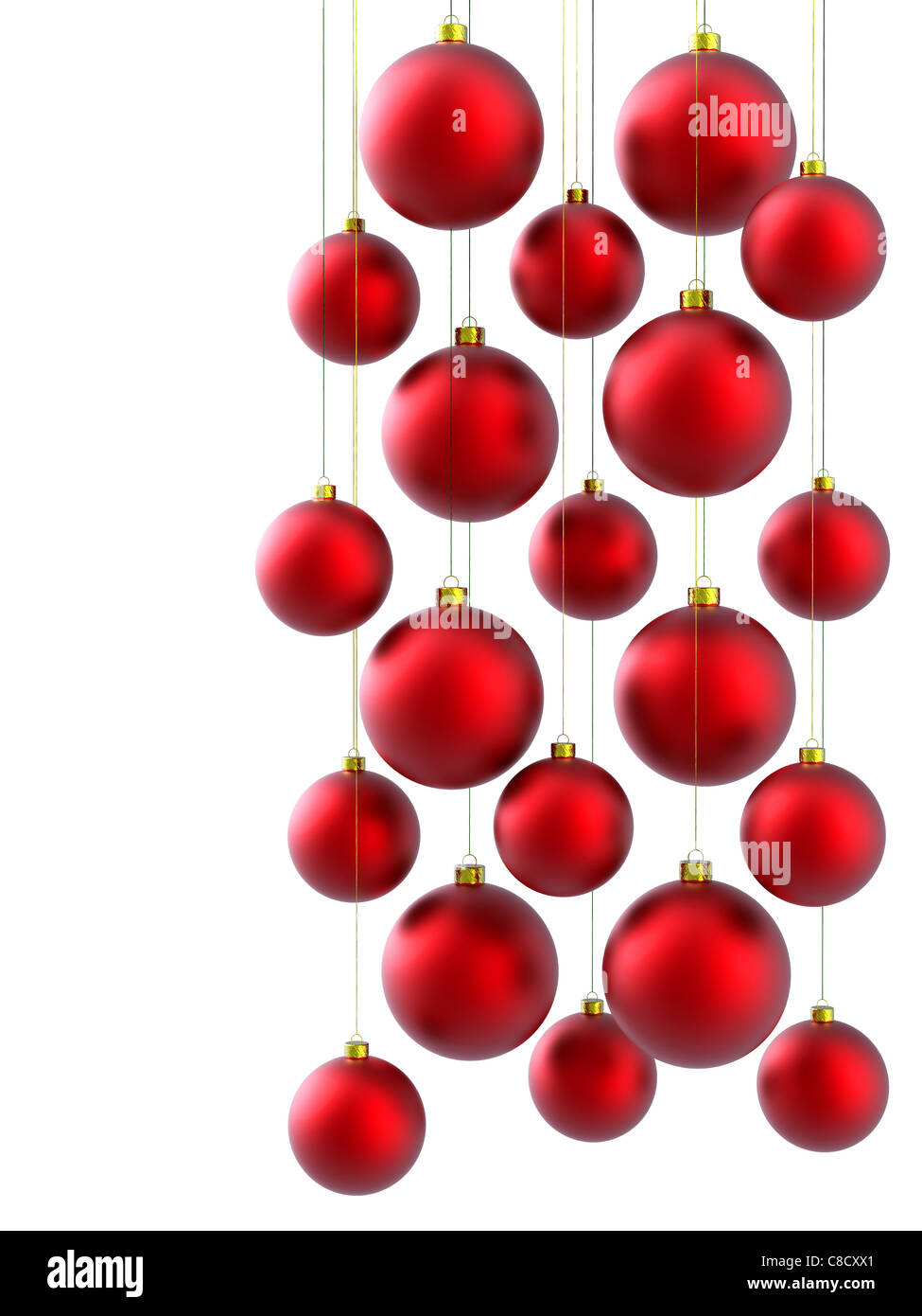 Christmas ball isolated on white background Stock Photo - Alamy
