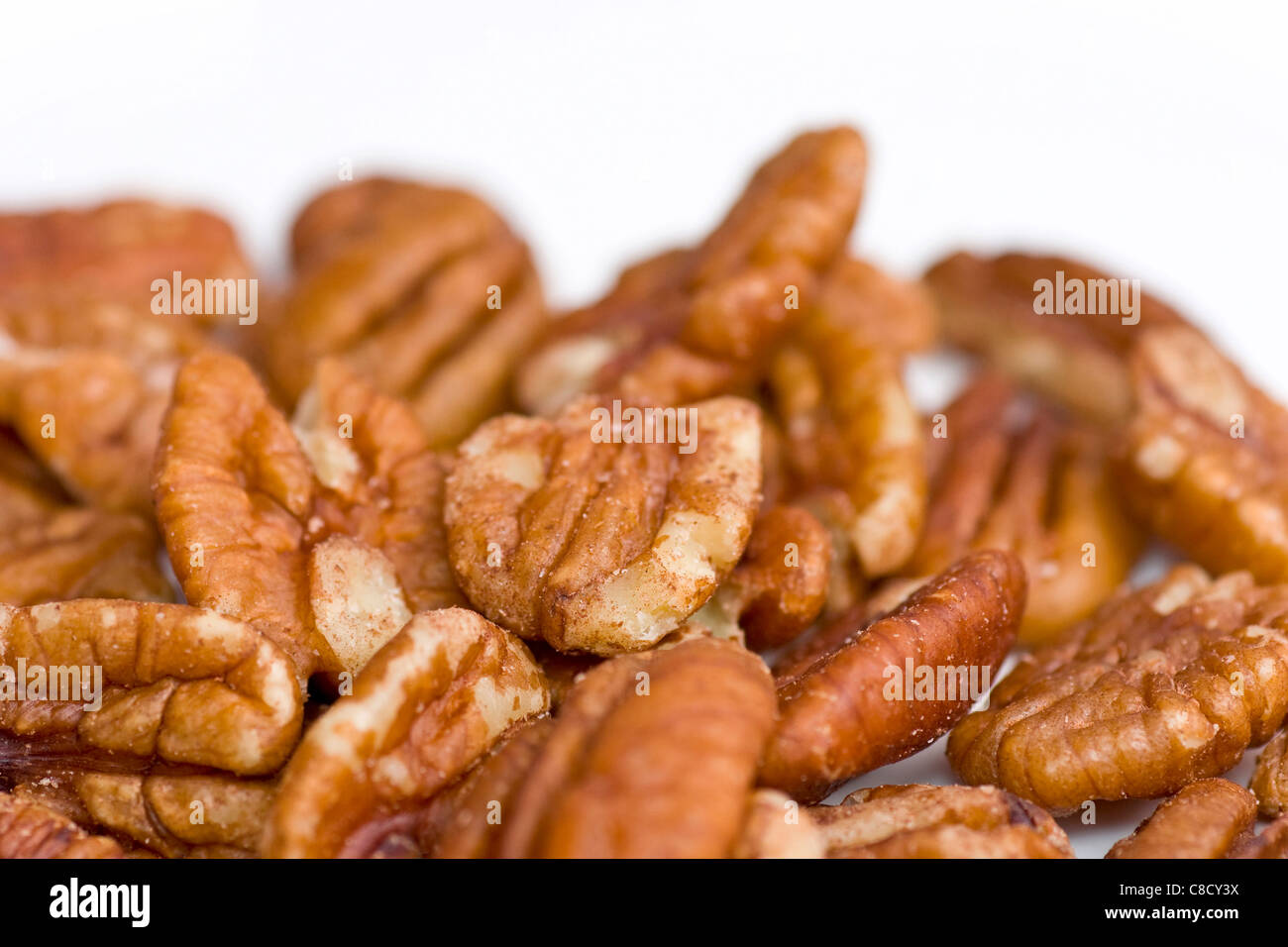 Pecan nuts isolated Stock Photo Alamy