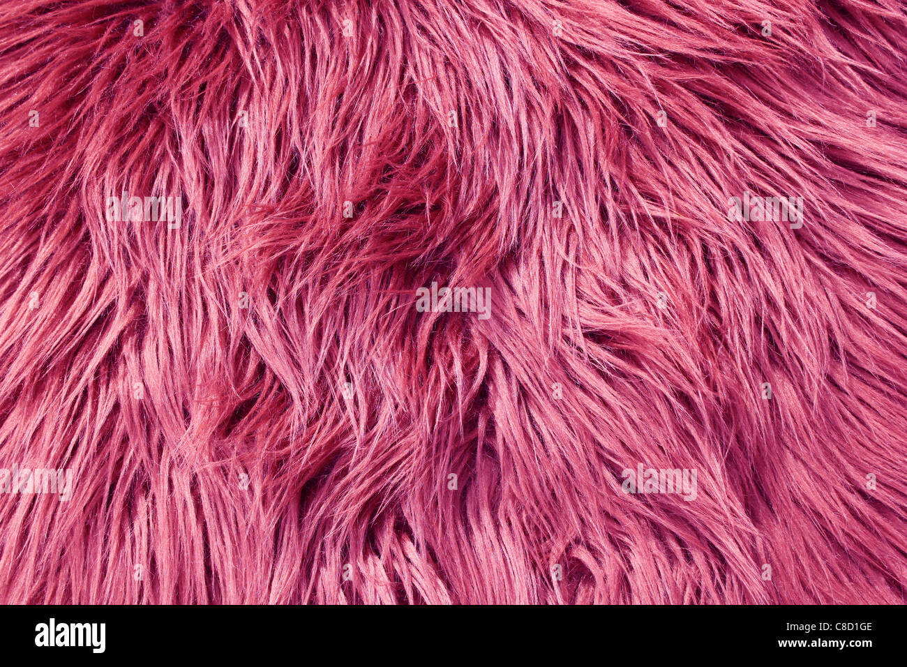 Close up of pink fluffy hair Stock Photo