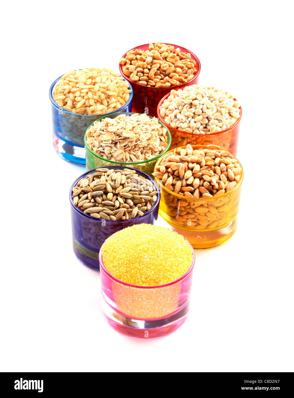 Selection of cereal grains Stock Photo Alamy