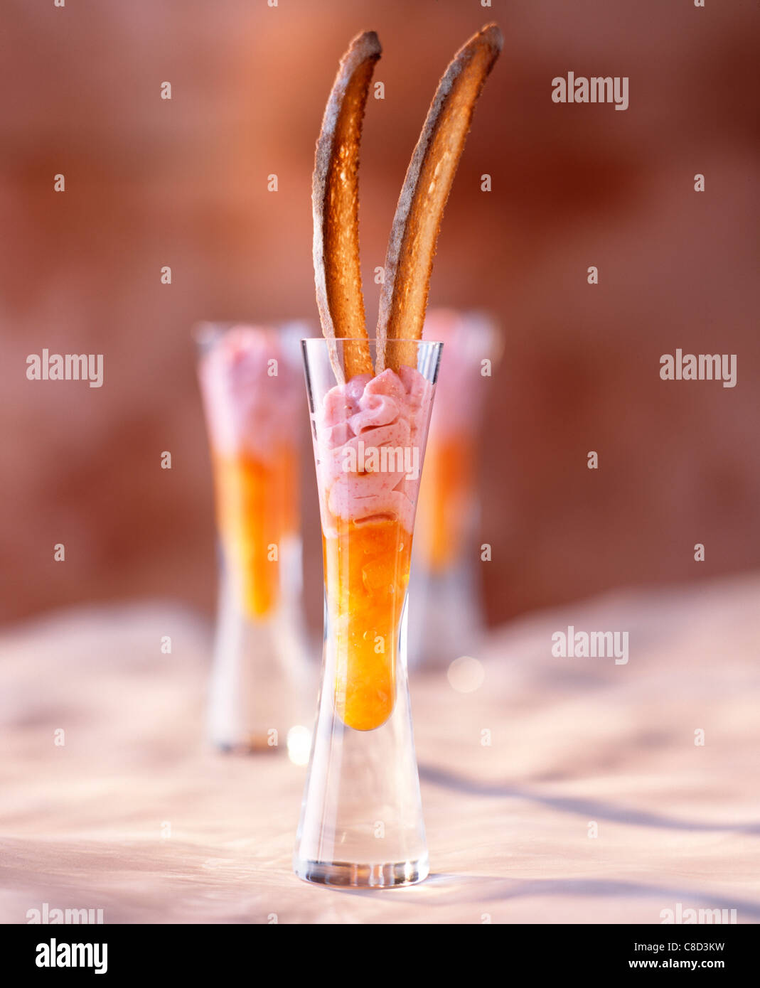 citrus fruit jam with taramasalata Stock Photo Alamy
