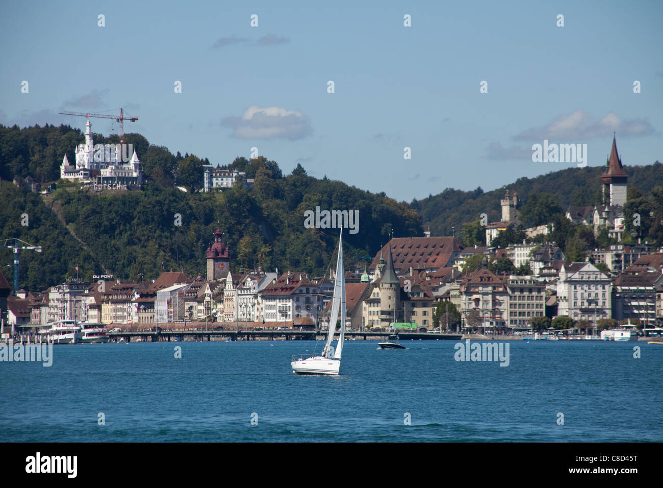 Lake Lucerne Switzerland Stock Photo Alamy