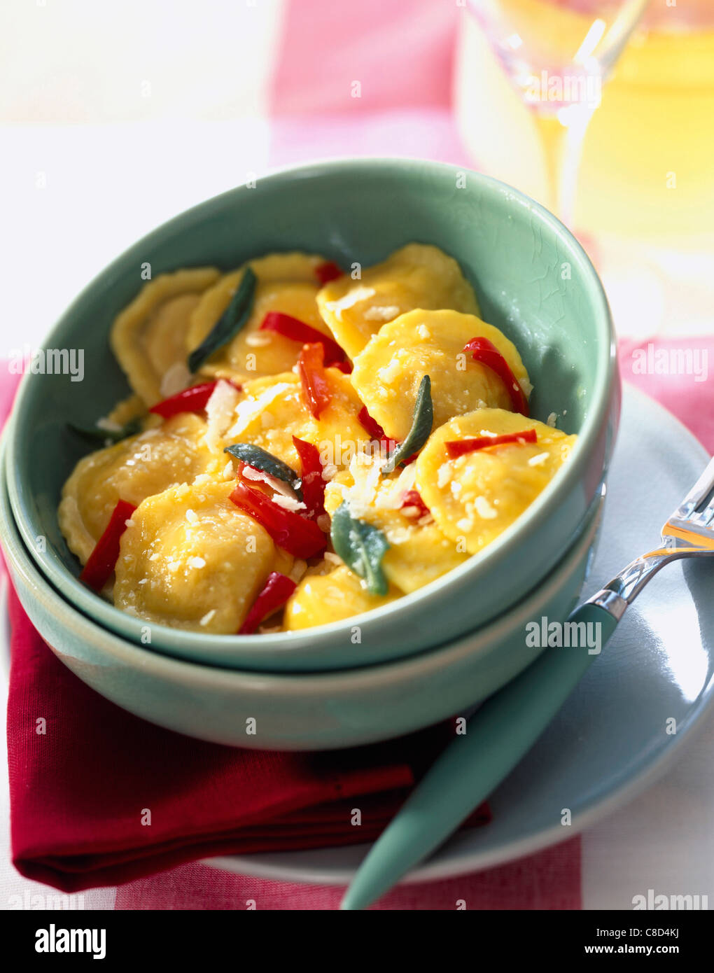 Perin Ricotta Raviole Ravioli with Ricotta Stock Photo - Alamy