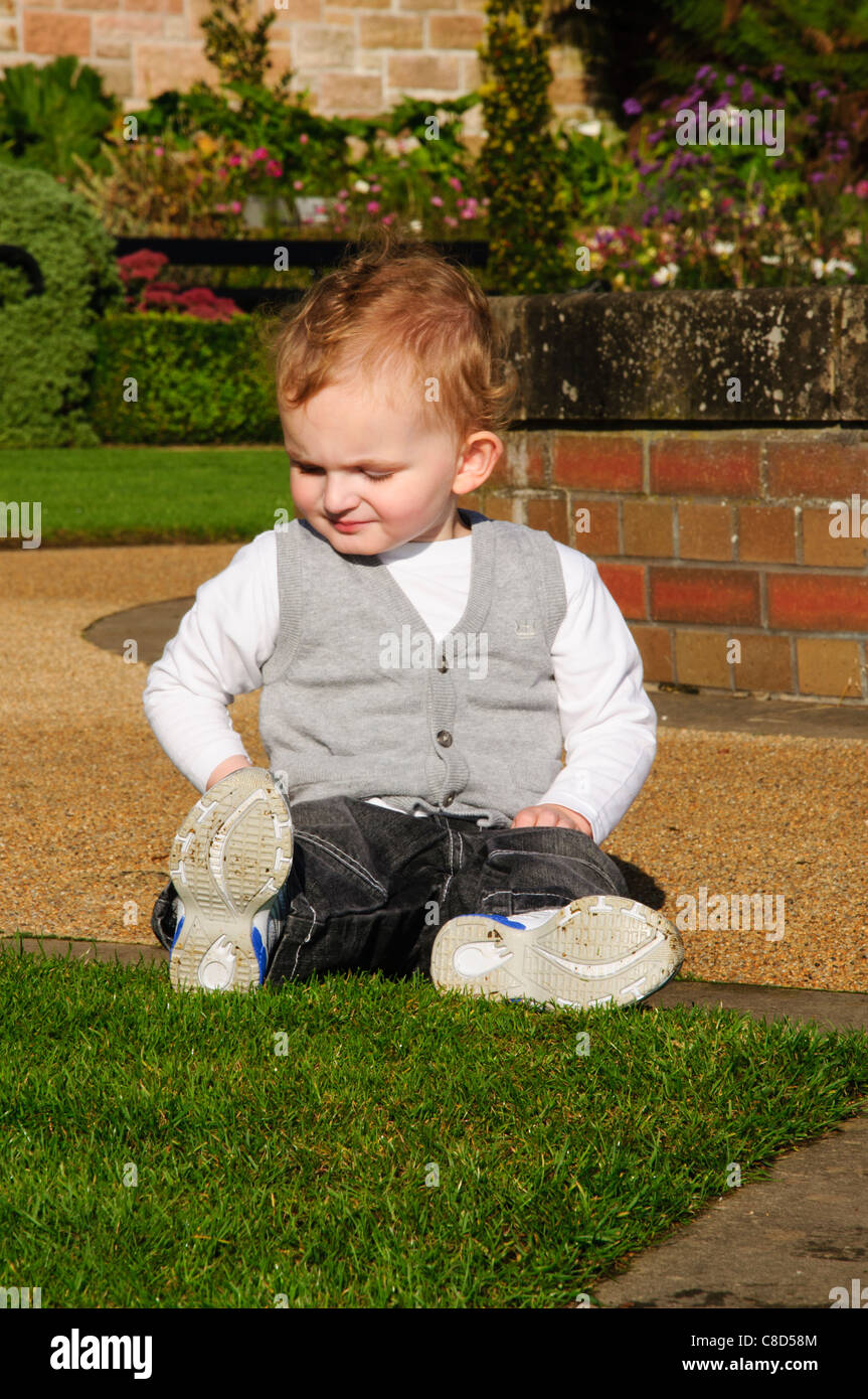 a young child posing for portrait around belfast castle northern