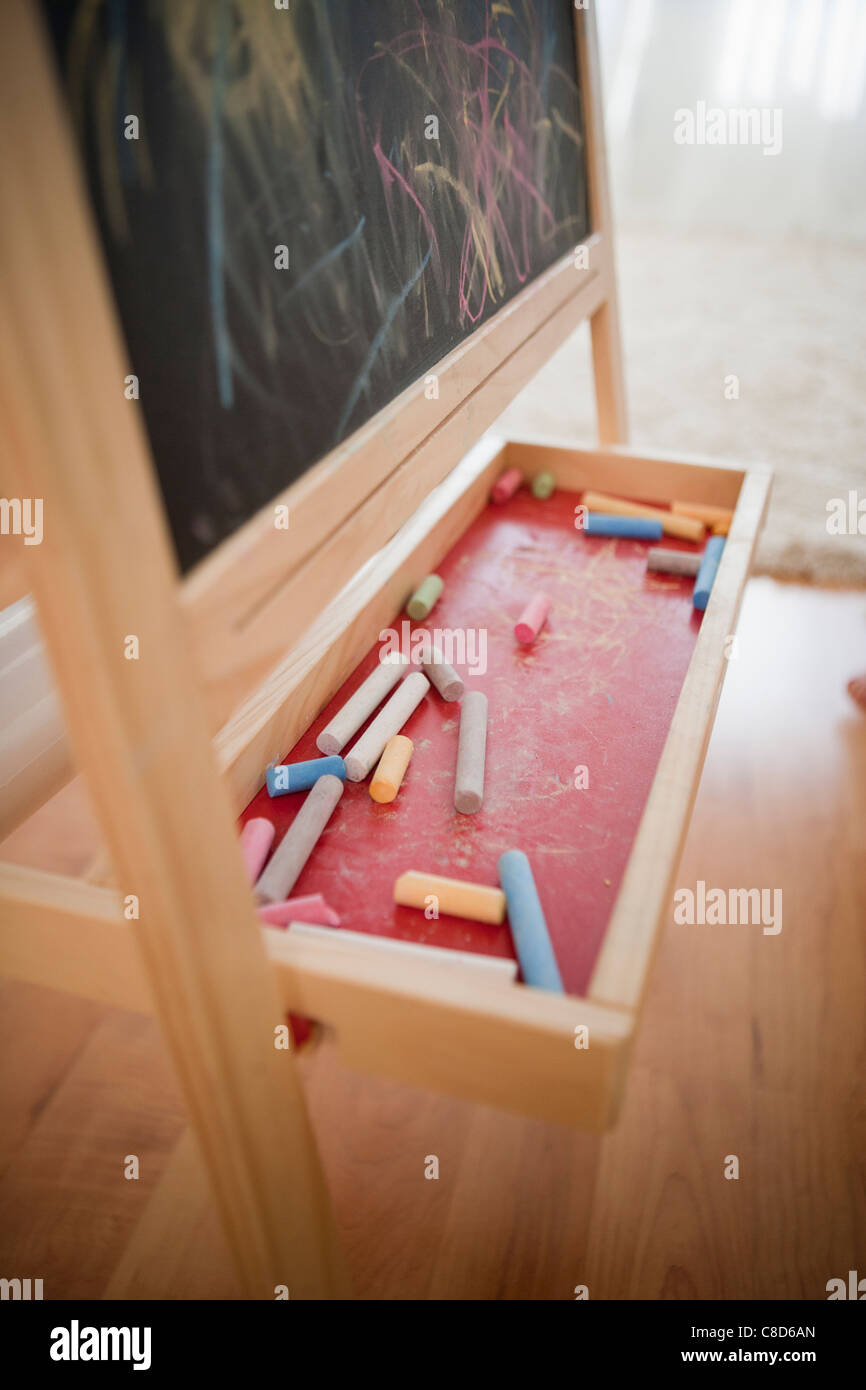 Children's Chalkboard Still Life Stock Photo Alamy